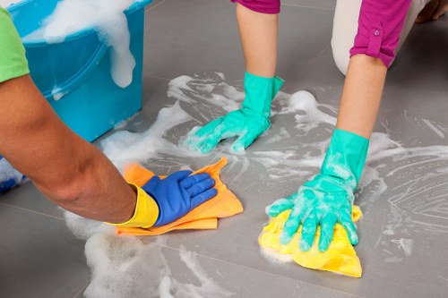 Balham cleaning team completing a workplace risk assessment