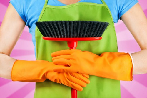 Office cleaning team working in a Balham workspace