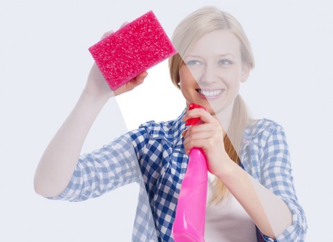 Cleaner maintaining wellbeing and safe work pace