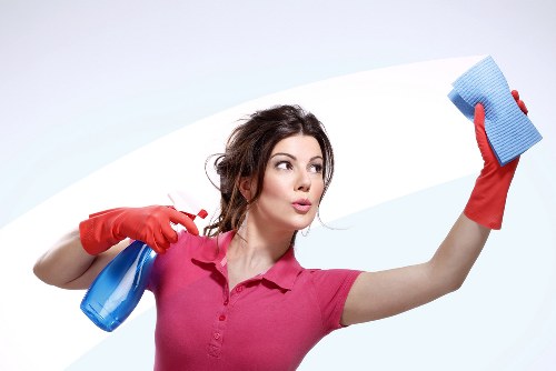 Bathroom descaling and sanitizing for end of tenancy cleaning
